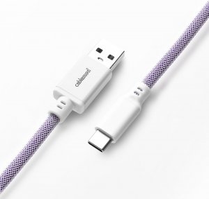 Kabel USB CableMod USB-A - USB-C 1.5 m Fioletowy (CM-PKCA-CWAW-PW150PW-R) 3