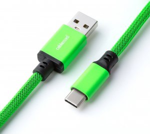 Kabel USB CableMod USB-A - USB-C 1.5 m Zielony (CM-PKCA-CLGALG-KLG150KLG-R) 3