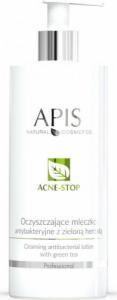 Apis Acne-Stop Cleansing Antibacterial Lotion oczyszczające mleczko antybakteryjne z zieloną herbatą 500 ml 1