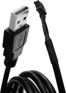 EK Water Blocks USB zew. - USB wew., 1m, Czarny (3831109818800) 2