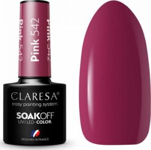 Claresa CLARESA_Soak Off UV/LED Pink lakier hybrydowy 542 5g 1