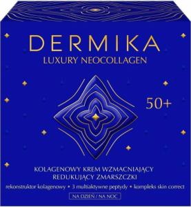 Dermika Luxury Neocollagen 50+ kolagenowy krem wzmacniający do redukcji zmarszczek na dzień/ na noc 50ml 1