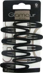 Glamour GLAMOUR_Spinki do włosów Czarne 8szt 1