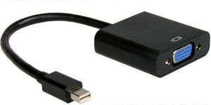 Adapter AV Gembird DisplayPort Mini - D-Sub (VGA) 0.15m czarny (A-MDPM-VGAF-02) 1
