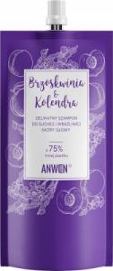 Anwen ANWEN_Delikatny szampon do suchej i wrażliwej skóry głowy Brzoskiwnia&amp;Kolendra Refill 500ml 1