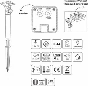 Lampki choinkowe Maclean 100 LED białe zimne 5