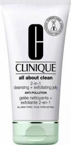 Clinique All About Clean 2-in-1 Cleansing Exfoliating Jelly delikatny głęboko oczyszczający żel do mycia twarzy 150ml 1