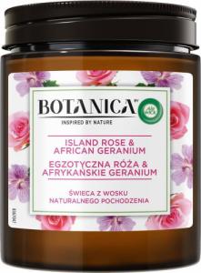 Air Wick AIR WICK_Botanica Candle świeca z wosku naturalnego pochodzenia Egzotyczna Róża &amp; Afrykańskie Geranium 205g 1