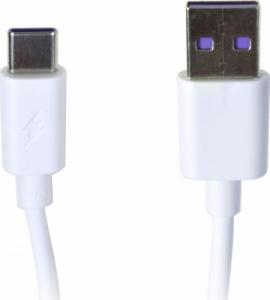 Kabel USB Vakoss USB-A - USB-C 1 m Biały (TC-U539) 1