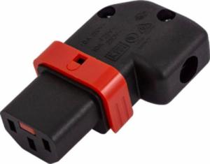 Kabel zasilający IEC-LOCK Złącze zasilające do zarobienia z blokadą IEC LOCK+ OPEN/C13 Ż kątowe (prawo/lewo) 1