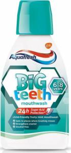 Aquafresh  Big Teeth Mouthwash płyn do płukania jamy ustnej dla dzieci Fruit 6-8 lat 300ml 1