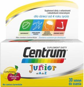 Centrum CENTRUM_Junior od A do Z suplement diety do ssania dla dzieci od 4 roku życia 30 tabletek 1