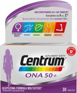 Centrum CENTRUM_Ona 50+ witaminy i minerały dla kobiet 50+ suplement diety 30 tabletek 1