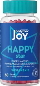Bodymax BODYMAX_Joy Happy Star dobry nastrój i równowaga emocjonalna suplement diety Truskawkowy 60 żelek 1