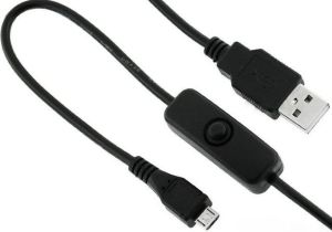 Kabel USB Gembird microUSB 1.5m z włącznikiem Czarny (CCP-MUSB2P-AMBM-1.5M) 1