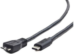 Kabel USB Gembird USB-C - microUSB 1 m Czarny (CCP-USB3-MBMCM-1M) 1