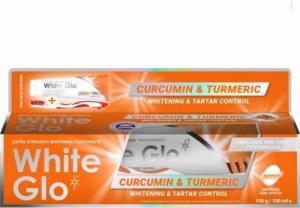 White Glo WHITE GLO_SET Curcumin&amp;Turmeric Whitening Tootphaste wybielająca pasta do zębów 150g/100ml + szczoteczka 1