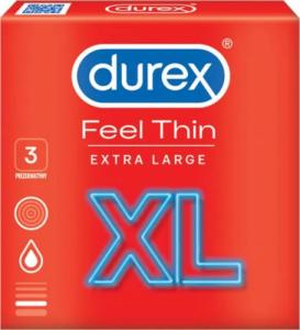 Durex  DUREX_Feel Thin Extra Large prezerwatywy lateksowe 3szt 1