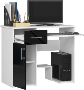 Biurko Fabryka Mebli Akord Jay Czarne z połyskiem 90 cm x 50 cm 2