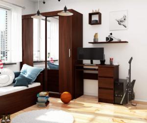 Biurko Fabryka Mebli Akord A-6 Wenge 90 cm x 50 cm 3