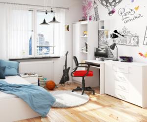 Biurko Fabryka Mebli Akord Star Białe 68 cm x 51 cm 2