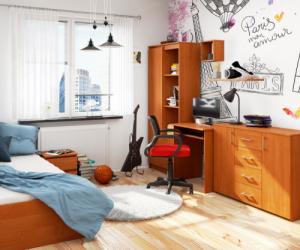 Biurko Fabryka Mebli Akord Star Brązowe 68 cm x 51 cm 5