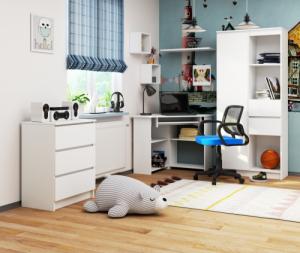 Biurko Fabryka Mebli Akord Ted Białe 80 cm x 80 cm 4