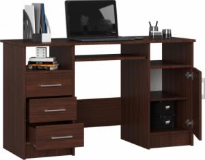 Biurko Fabryka Mebli Akord Ana Ciemnobrązowe 124 cm x 52 cm 2