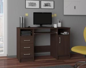 Biurko Fabryka Mebli Akord Ana Ciemnobrązowe 124 cm x 52 cm 3