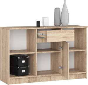 Biurko Fabryka Mebli Akord B-17 Jasnobrązowe 120 cm x 126 cm 5