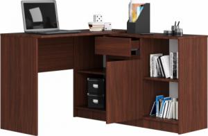 Biurko Fabryka Mebli Akord B-17 Brązowe 120 cm x 126 cm 2