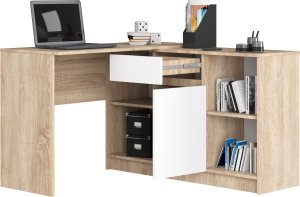 Biurko Fabryka Mebli Akord B-17 Beżowo-Białe 120 cm x 126 cm 2