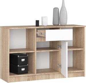 Biurko Fabryka Mebli Akord B-17 Beżowo-Białe 120 cm x 126 cm 5