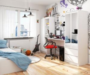 Biurko Fabryka Mebli Akord B-17 Białe 120 cm x 50 cm 4