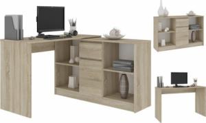 Biurko Fabryka Mebli Akord B-17 Jasnobrązowe 120 cm x 50 cm 3