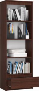 Fabryka Mebli Akord REGAŁ R 60 cm CLP 1 SZUFLADA 4 PÓŁKI WENGE 2