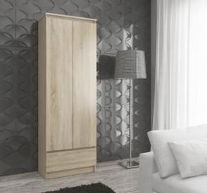 Fabryka Mebli Akord REGAŁ BIUROWY SZAFA R 60 cm CLP 1 SZUFLADA 2 DRZWI DĄB SONOMA 3