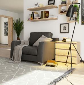 Fabryka Mebli Akord SZAFKA NOCNA CL3 60 cm DĄB SONOMA 4