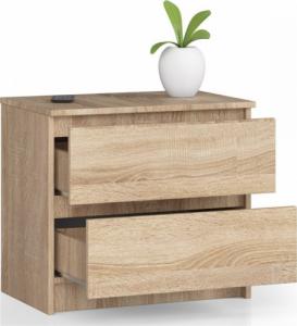 Fabryka Mebli Akord KOMODA K 60 cm 2 SZUFLADY DĄB SONOMA 2