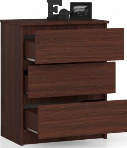 Fabryka Mebli Akord KOMODA K 60 cm 3 SZUFLADY WENGE 2