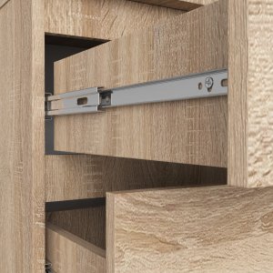 Fabryka Mebli Akord KOMODA K 60 cm 3 SZUFLADY DĄB SONOMA 7