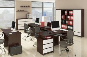 Fabryka Mebli Akord KOMODA K 60 cm 3 SZUFLADY WENGE / BIAŁA 5