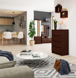 Fabryka Mebli Akord KOMODA K 60 cm 4 SZUFLADY WENGE 5