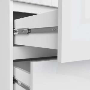 Fabryka Mebli Akord KOMODA K 60 cm 6 SZUFLAD AKRYL BIAŁY WYSOKI POŁYSK 5