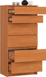 Fabryka Mebli Akord KOMODA K 60 cm 6 SZUFLAD OLCHA 2