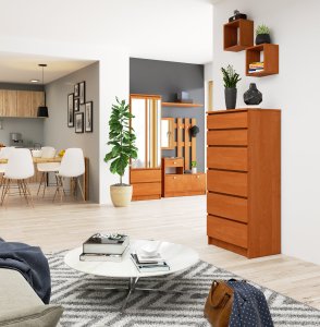 Fabryka Mebli Akord KOMODA K 60 cm 6 SZUFLAD OLCHA 5