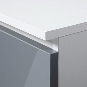 Fabryka Mebli Akord KOMODA K 60 cm 6 SZUFLAD BIAŁA / METALIK POŁYSK 4