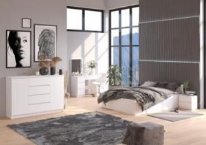 Fabryka Mebli Akord KOMODA K 120 cm 6 SZUFLAD BIAŁA 6