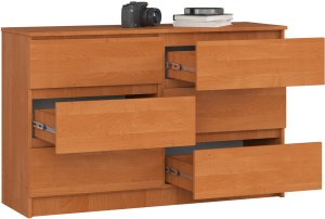 Fabryka Mebli Akord KOMODA K 120 cm 6 SZUFLAD OLCHA 2