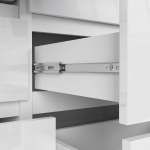 Fabryka Mebli Akord KOMODA K 120 cm 8 SZUFLAD AKRYL BIAŁA WYSOKI POŁYSK 5